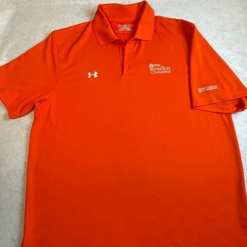 XL Under Armour Ritz Carlton Golf Club Orlando Orange Polo Shirt.